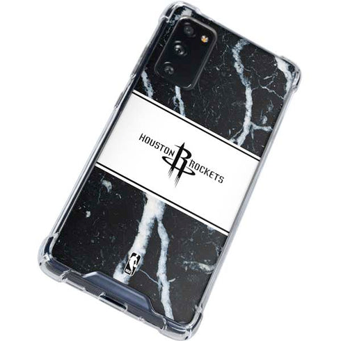 NBA Houston Rockets Marble Galaxy S20 FE Clear Case